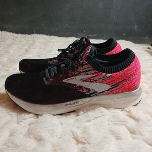 Brooks Womens Ricochet Running Shoes Black Athletic Sneakers Sz 8.5B 1202821B678